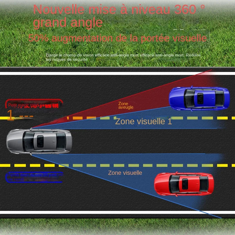 Rétroviseur d'angle mort réglable à 360 degrès