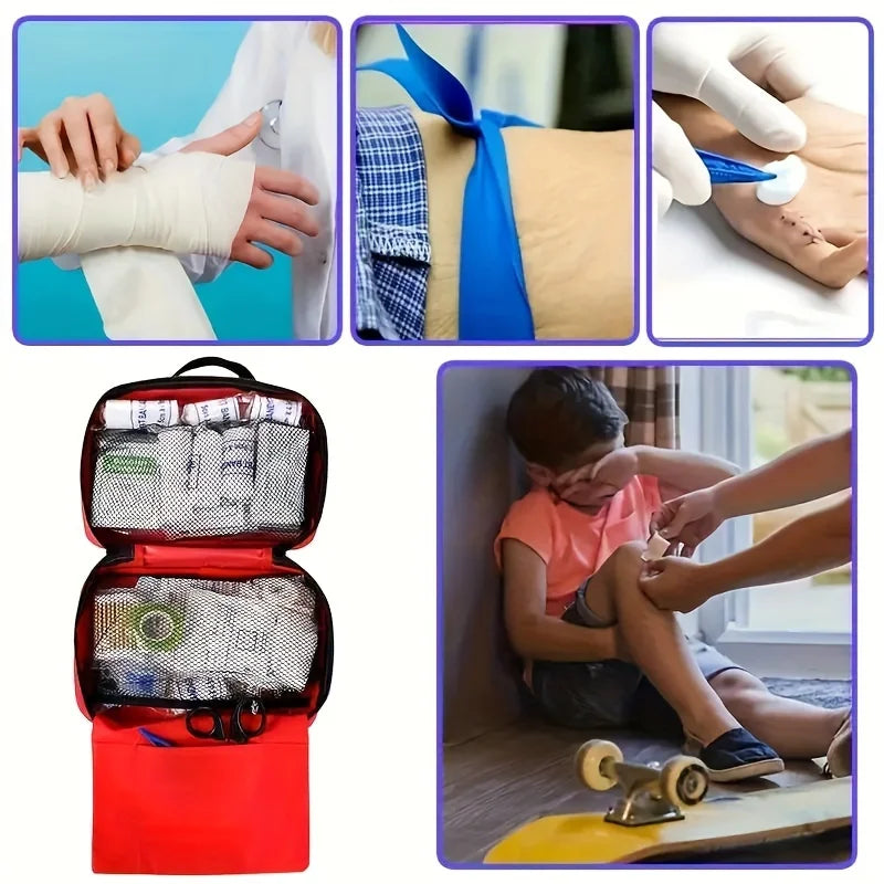 Trousse de premiers secours pour la voiture, le camping, les voyages