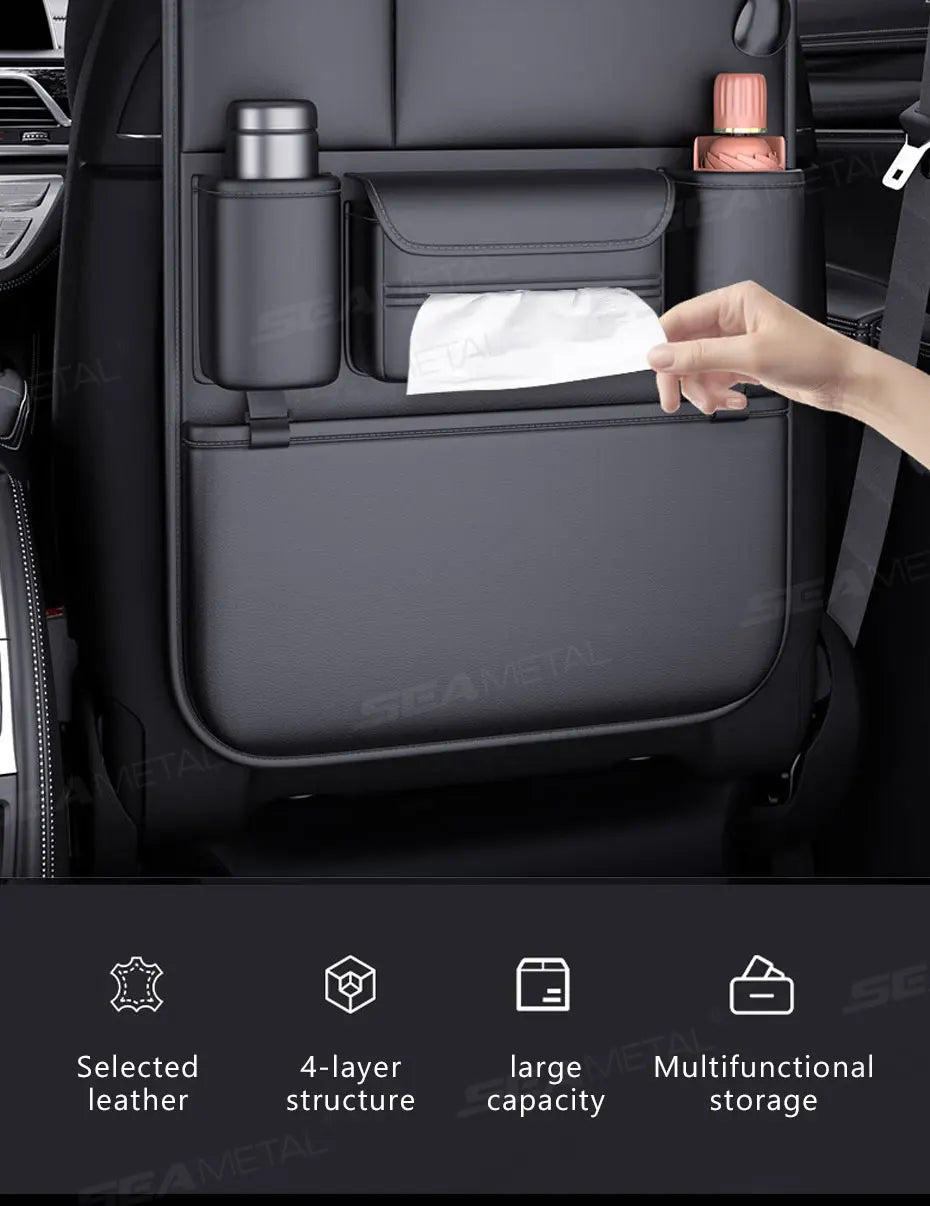 Protection à 6 poches de sièges arrières de voiture